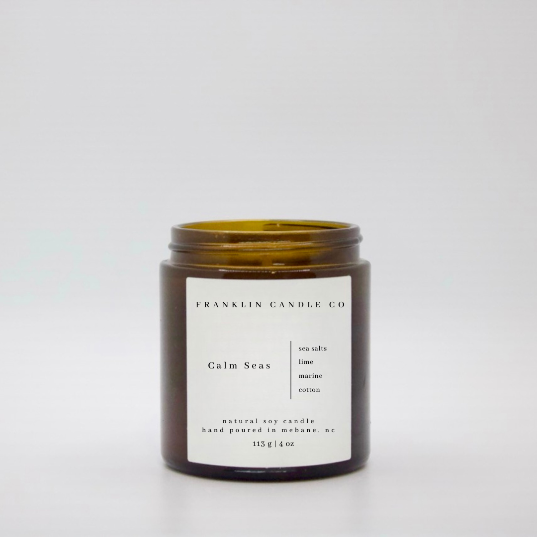 calm seas soy candle
