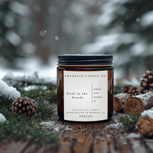 walk in the woods soy candle