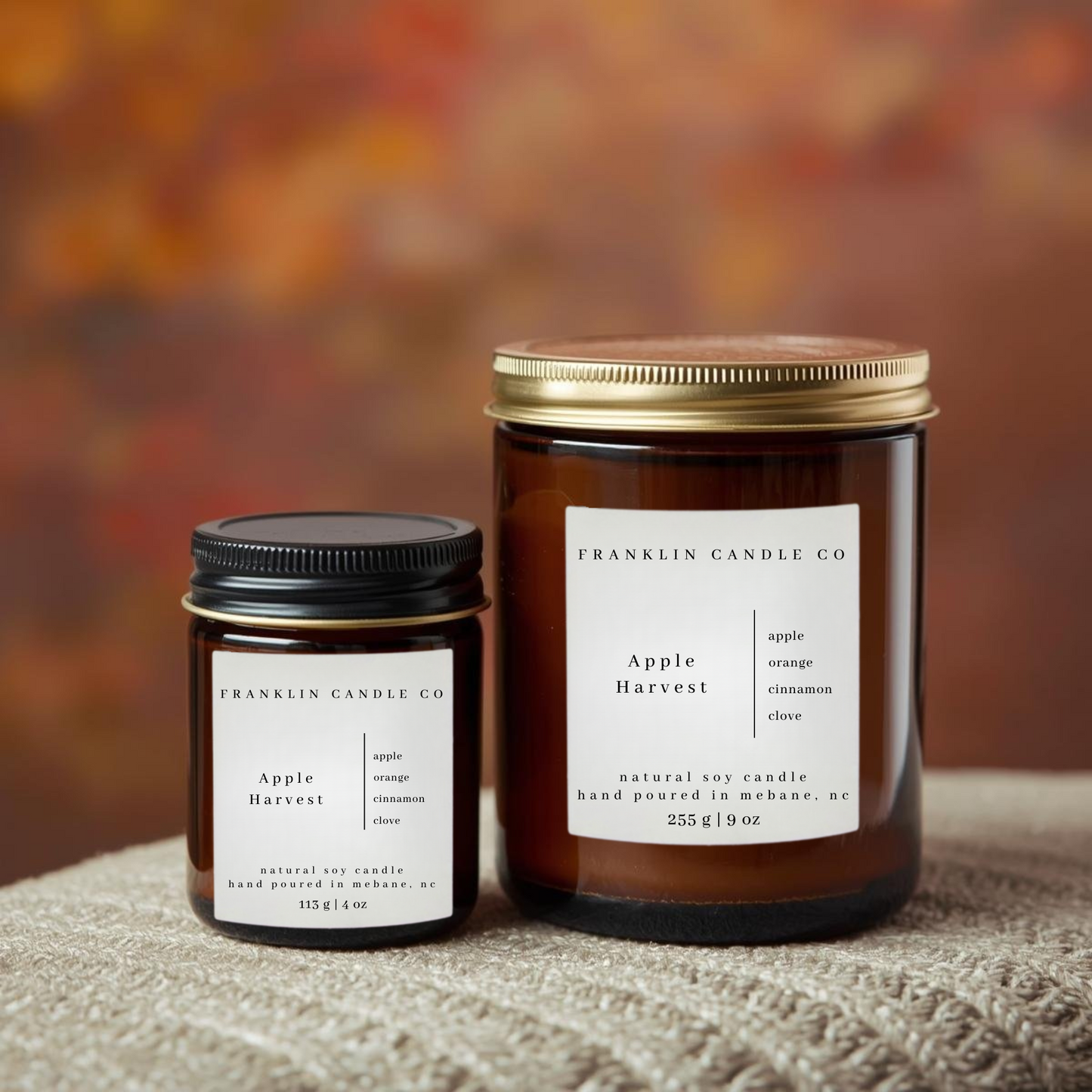 apple harvest soy candle