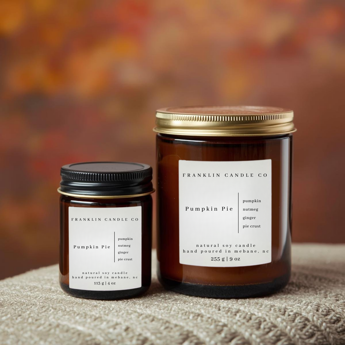 pumpkin souffle soy candle