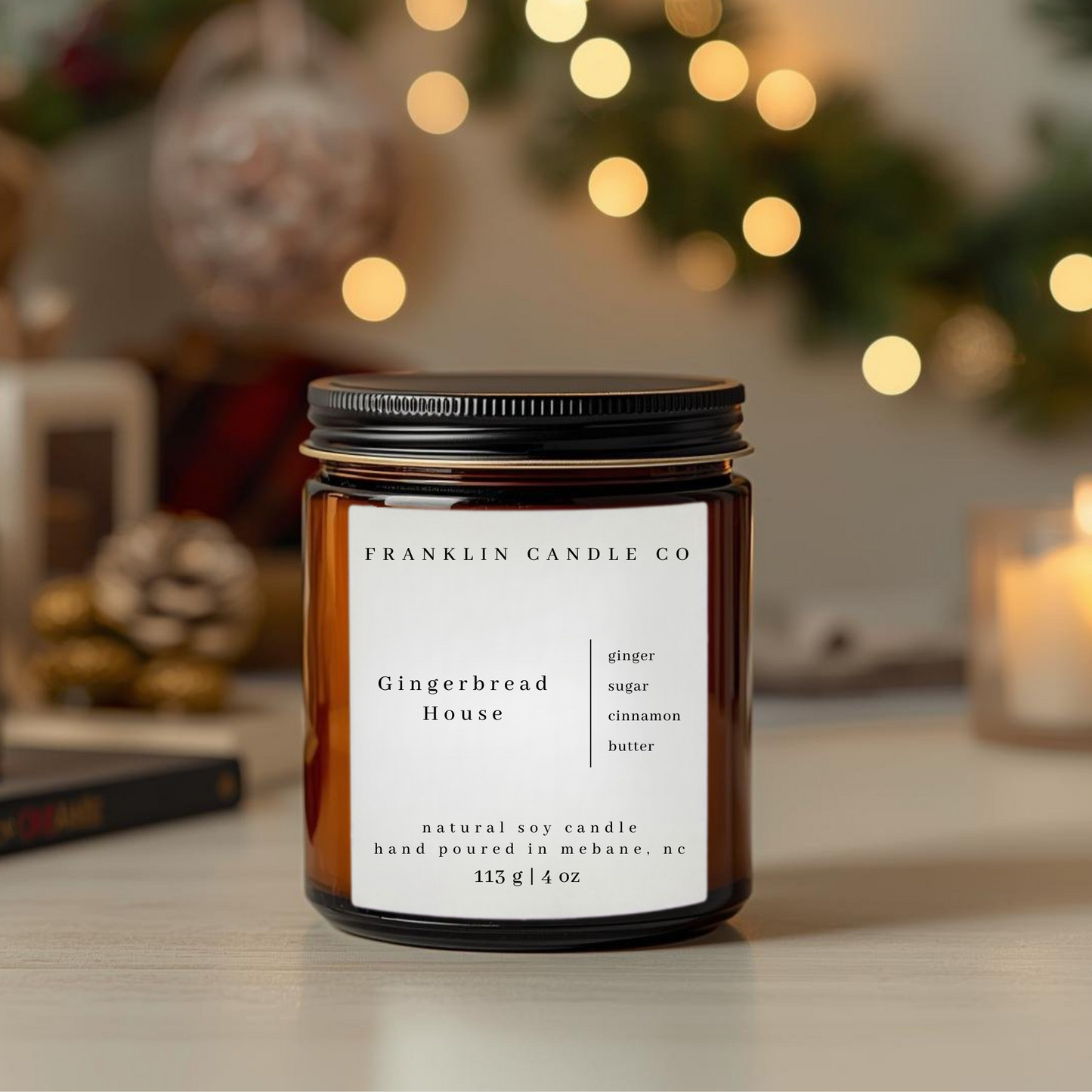 gingerbread house soy candle